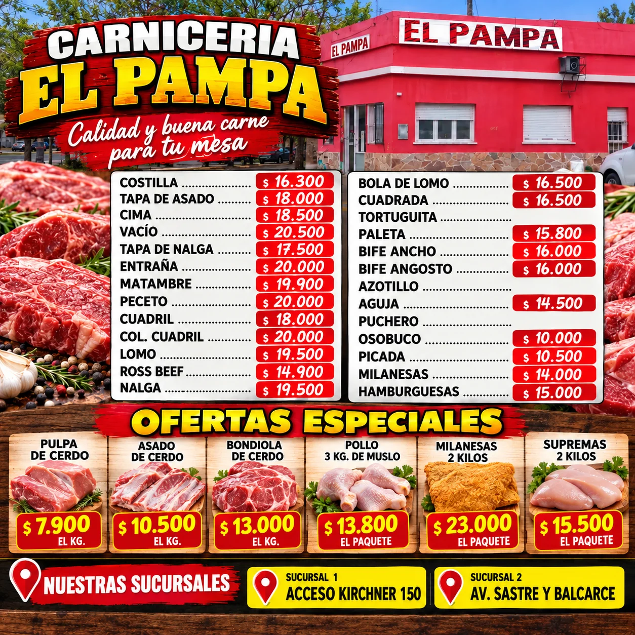 carniceria el pampa ultima octubre